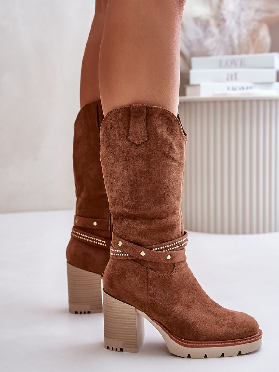 Kozačky na podpatku  model 201320 Step in style 