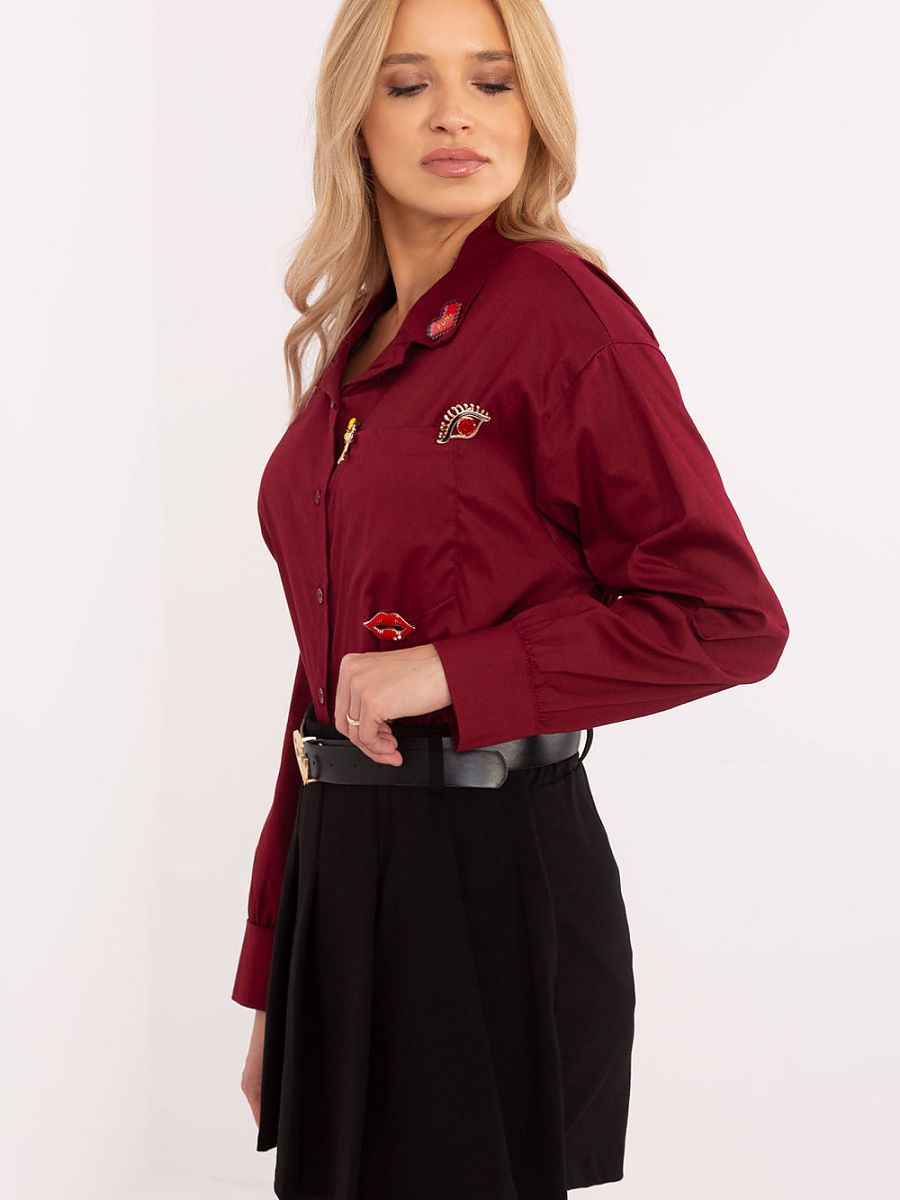 Košile s dlouhým rukávem  model 204357 Italy Moda 