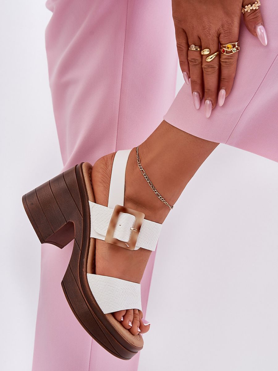 Sandály na podpatku  model 213008 Step in style 
