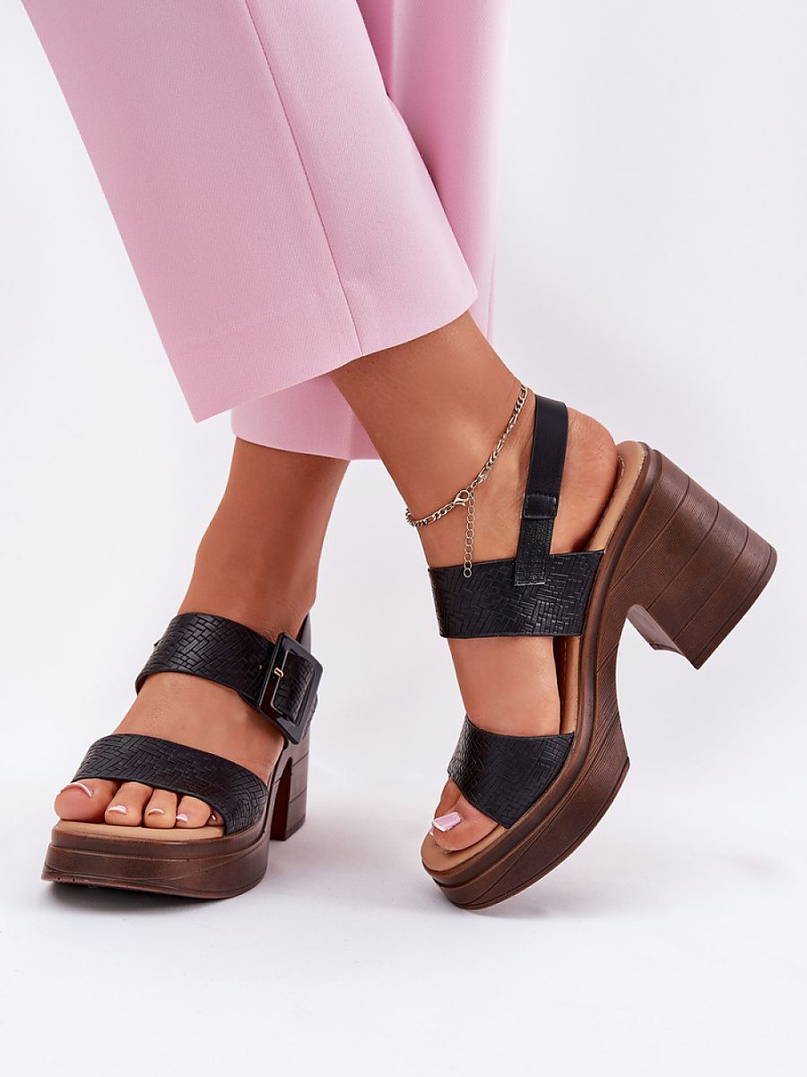 Sandály na podpatku  model 213164 Step in style 