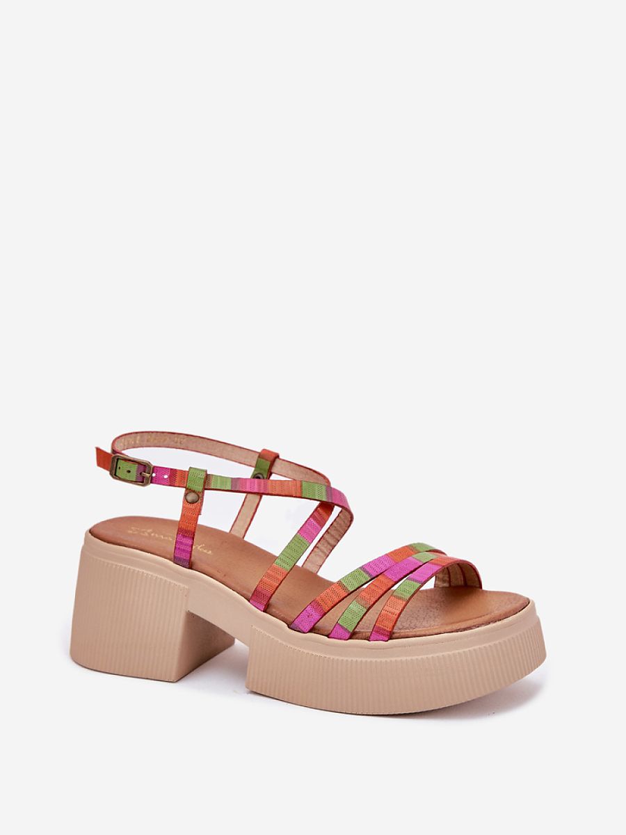 Sandály na podpatku  model 215023 Step in style 