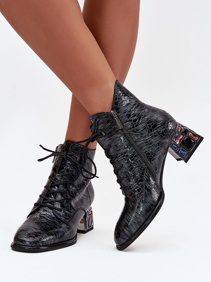 Boty na podpatku  model 218722 Step in style 