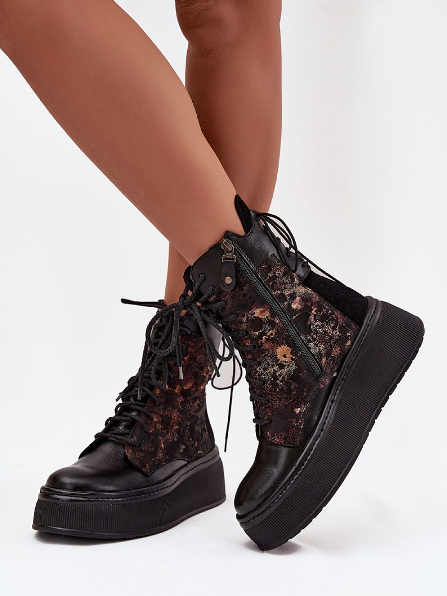 Boty na široké podrážce  model 219393 Step in style 