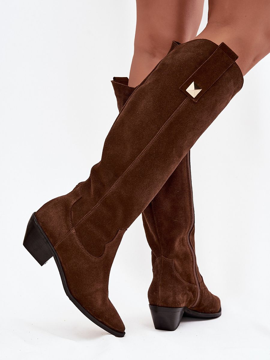 Kozačky na podpatku  model 220208 Step in style 