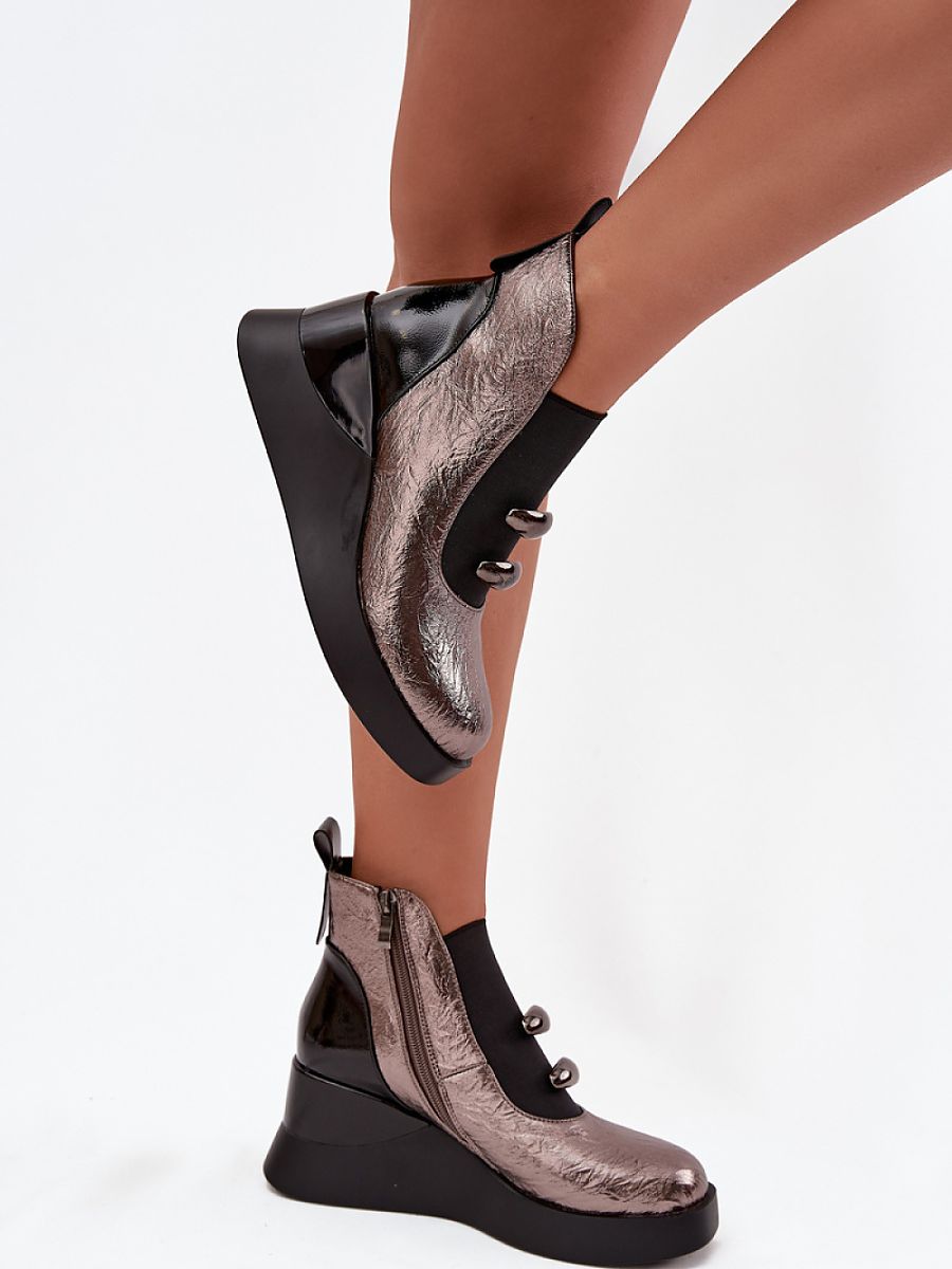 Boty na klínovém podpatku  model 220506 Step in style 
