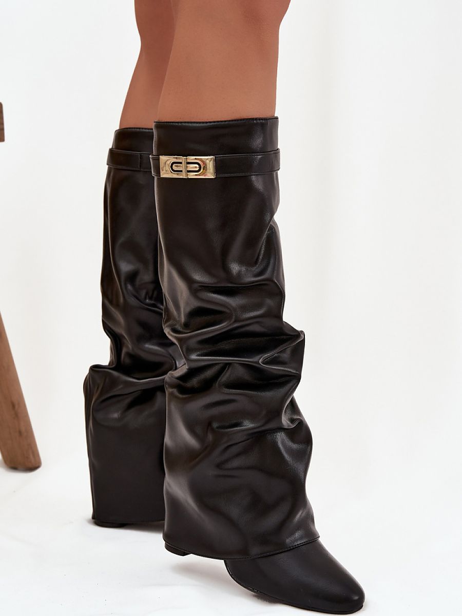 Kozačky na podpatku  model 220723 Step in style 