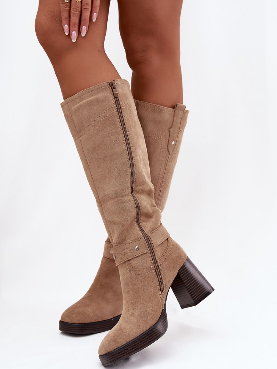 Kozačky na podpatku  model 221526 Step in style 