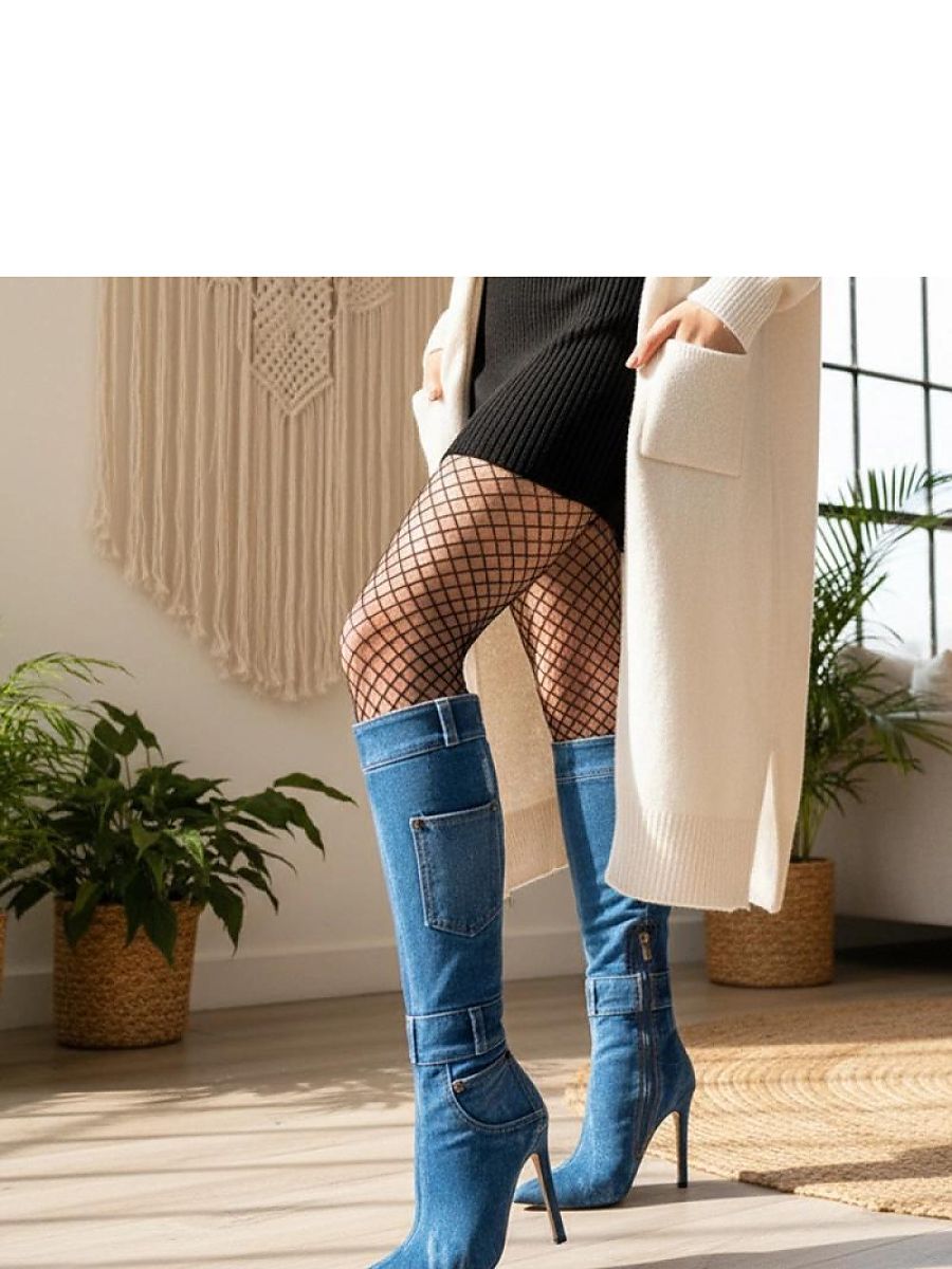 Kozačky na podpatku  model 222058 Solea 