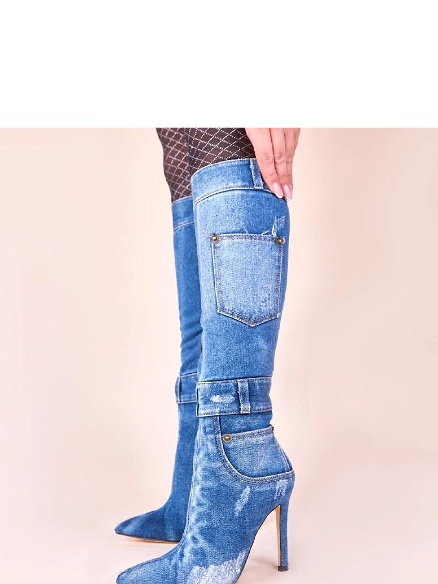 Kozačky na podpatku  model 222058 Solea 