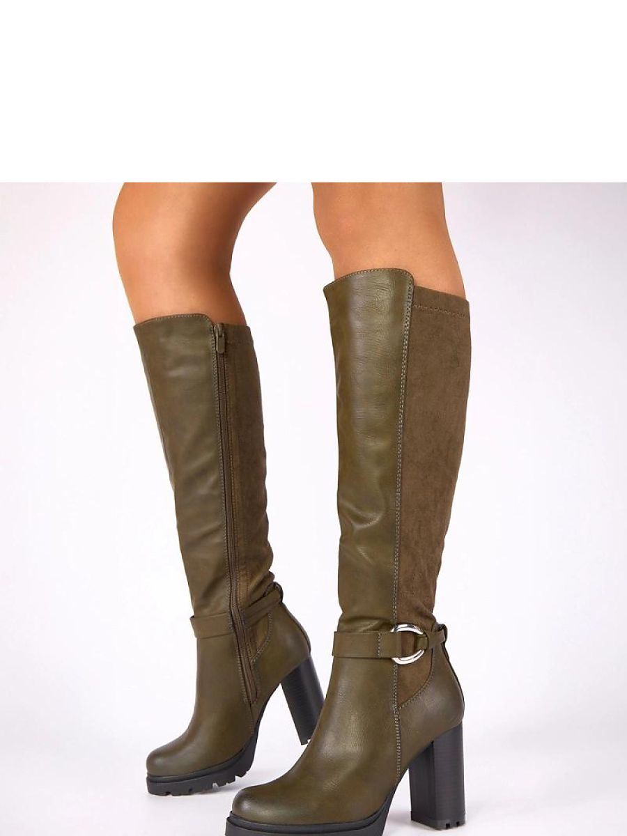 Kozačky na podpatku  model 222344 Solea 