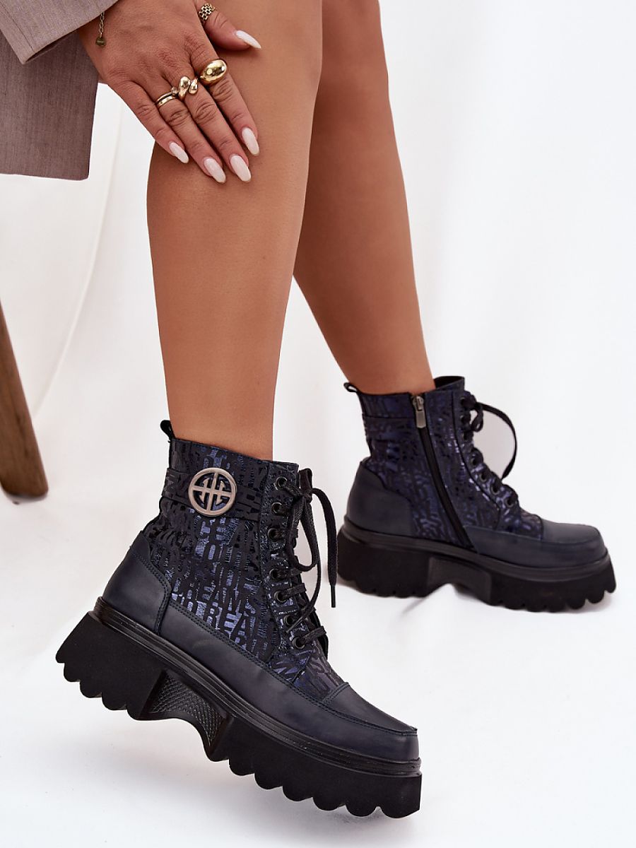 Boty na široké podrážce  model 222950 Step in style 