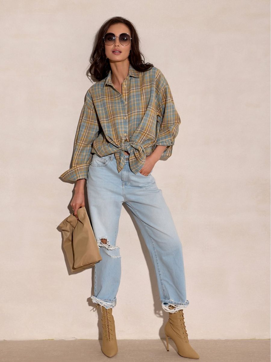 Košile s dlouhým rukávem  model 224035 Roco Fashion 