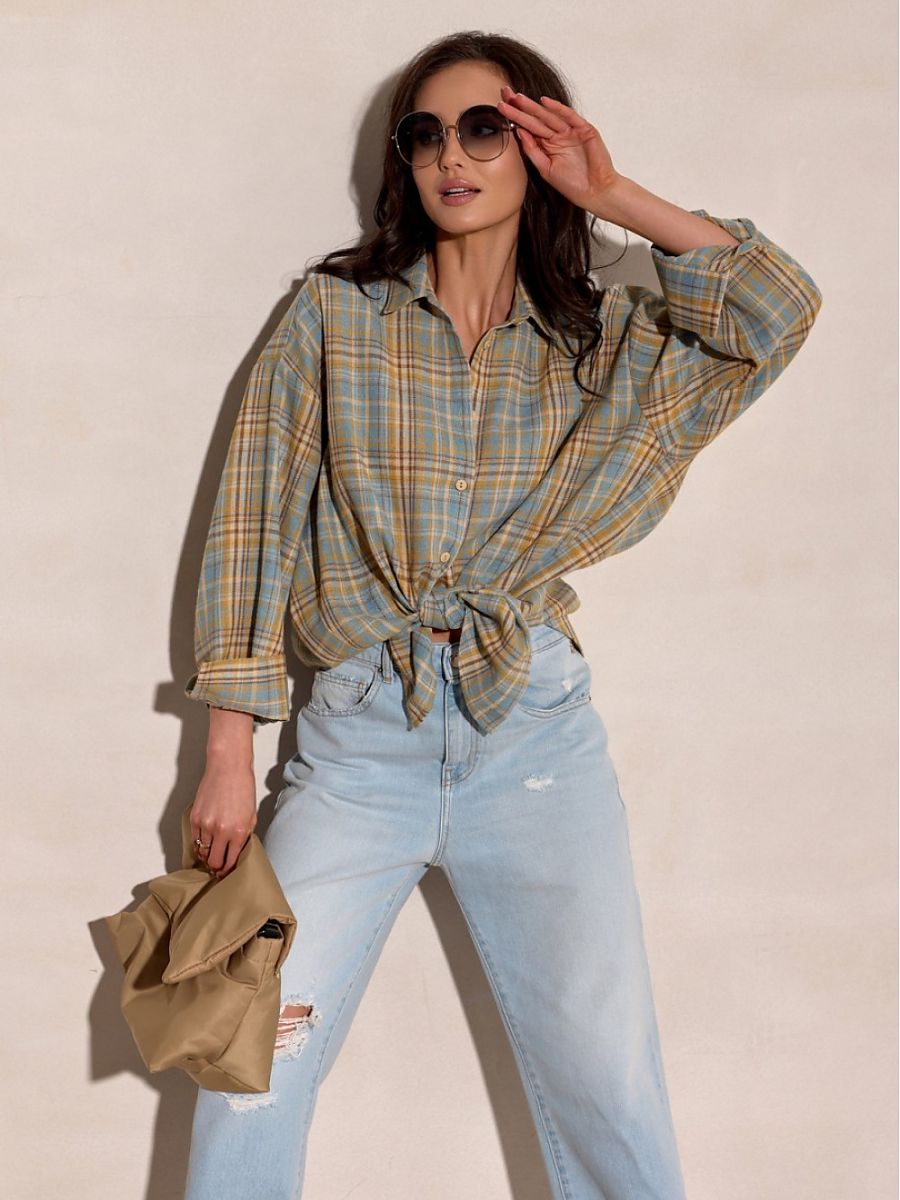 Košile s dlouhým rukávem  model 224035 Roco Fashion 