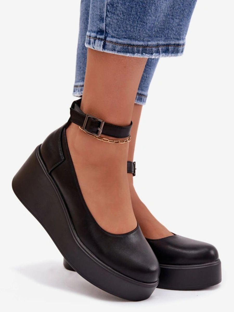 Boty na klínovém podpatku  model 224240 Step in style 