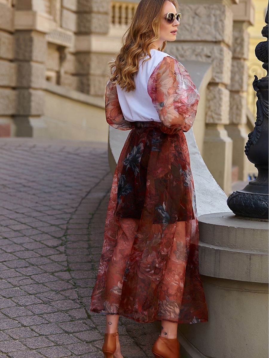 Sukně dlouhá  model 145582 Makadamia 