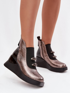 Boty na klínovém podpatku  model 220506 Step in style 