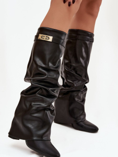 Kozačky na podpatku  model 220723 Step in style 