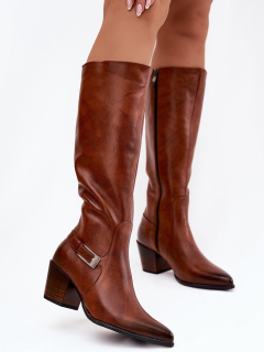 Kozačky na podpatku  model 221524 Step in style 
