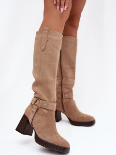 Kozačky na podpatku  model 221526 Step in style 