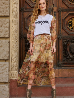Sukně dlouhá  model 145582 Makadamia 