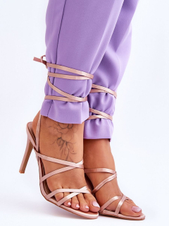 Sandály na šněrování model 179628 Step in style 